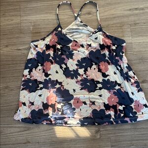 Market and Spruce Floral Print Strappy Tank Top SZ Large